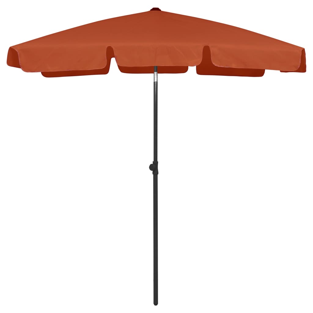 Strandparasol 180x120 cm terracottakleurig is nu te koop bij PeponiXL, paradijselijk wonen!