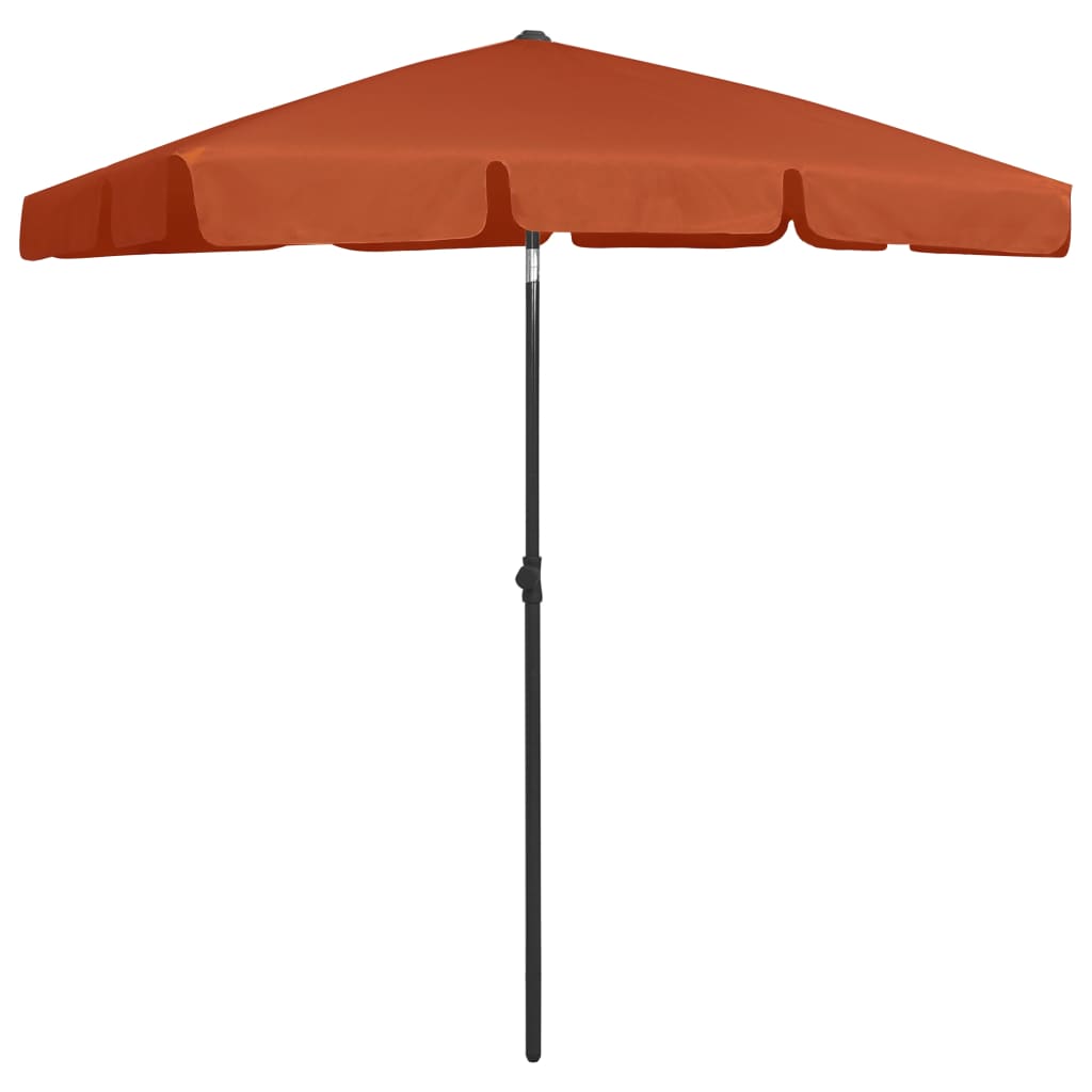 Strandparasol 180x120 cm terracottakleurig is nu te koop bij PeponiXL, paradijselijk wonen!