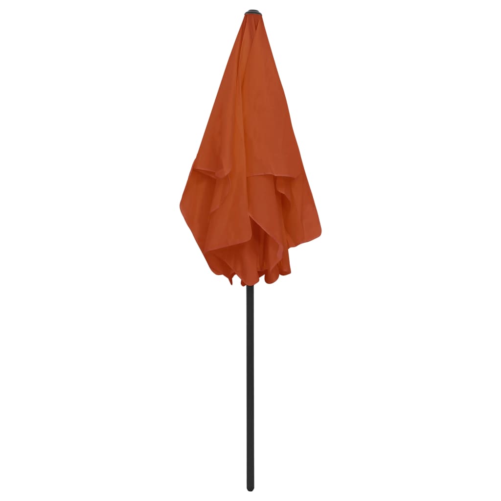 Strandparasol 180x120 cm terracottakleurig is nu te koop bij PeponiXL, paradijselijk wonen!