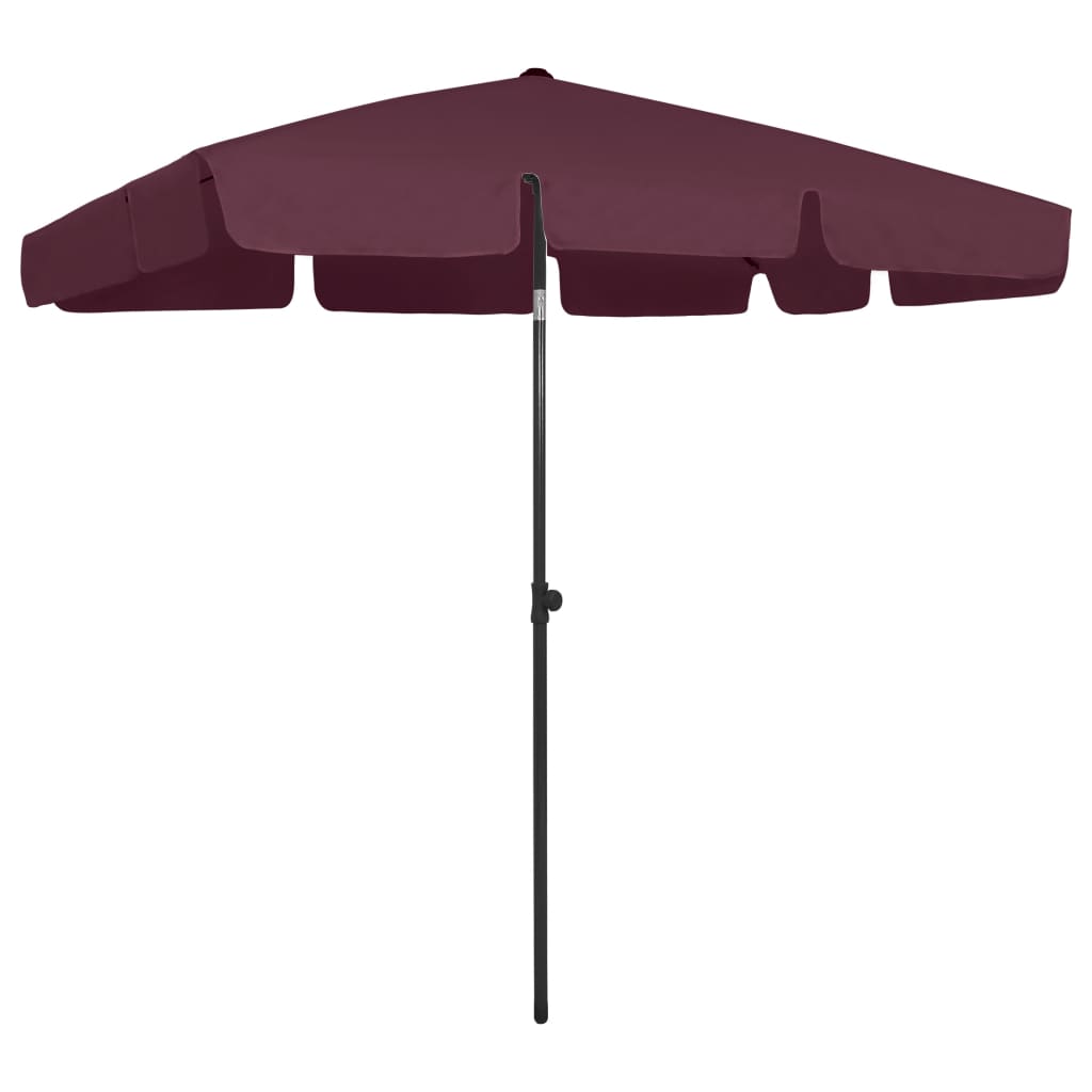 Strandparasol 200x125 cm bordeauxrood is nu te koop bij PeponiXL, paradijselijk wonen!
