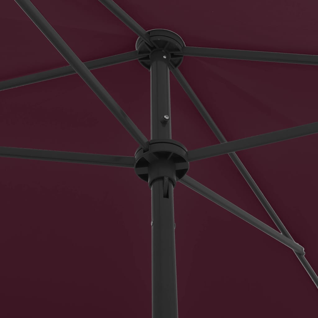 Strandparasol 200x125 cm bordeauxrood is nu te koop bij PeponiXL, paradijselijk wonen!