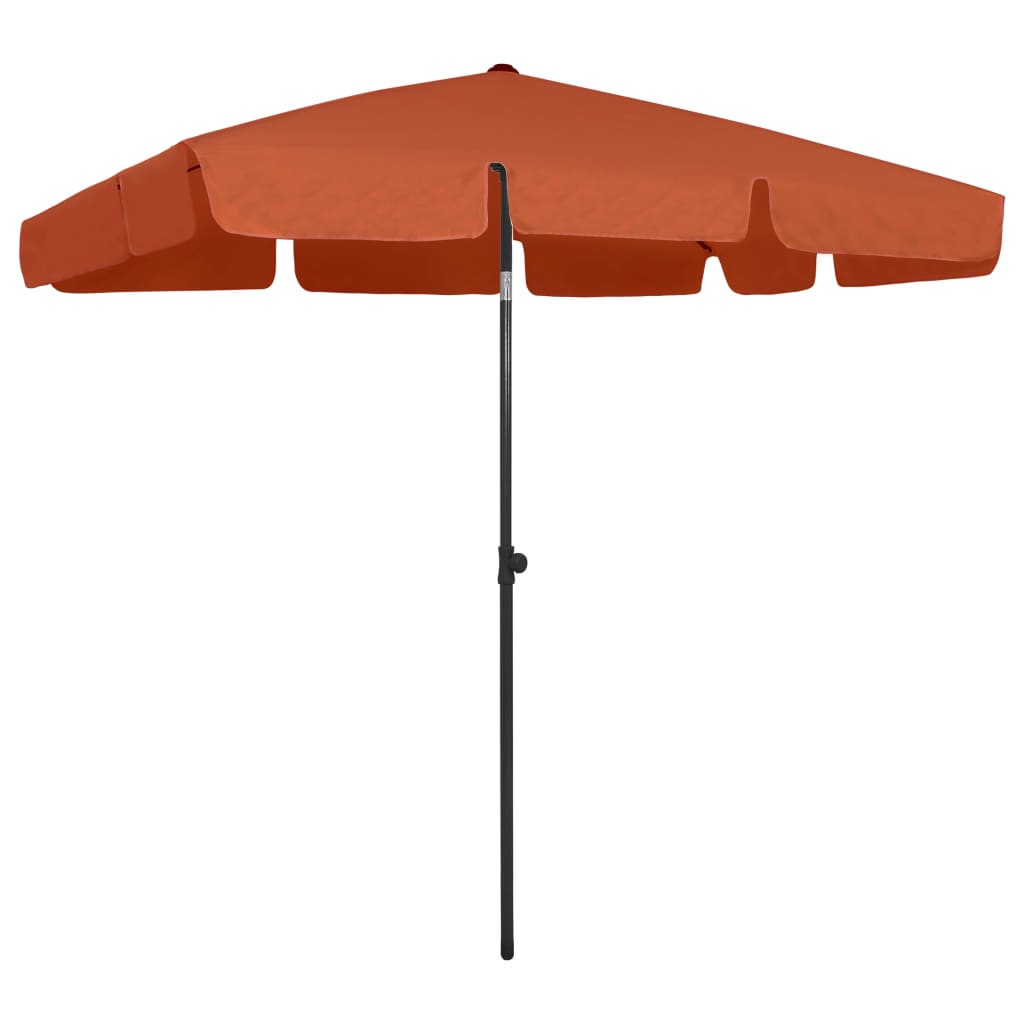 Strandparasol 200x125 cm terracottakleurig is nu te koop bij PeponiXL, paradijselijk wonen!