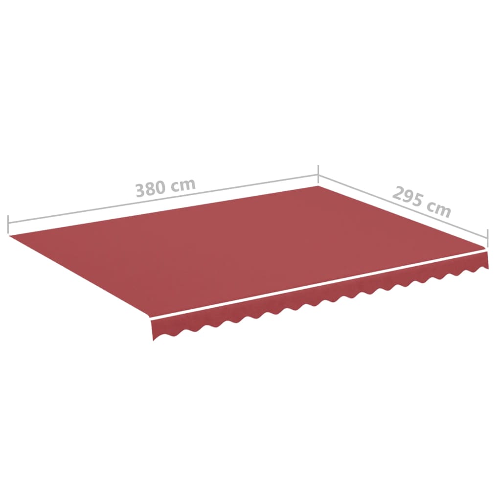 Vervangingsdoek voor luifel 4x3 m bordeauxrood is nu te koop bij PeponiXL, paradijselijk wonen!
