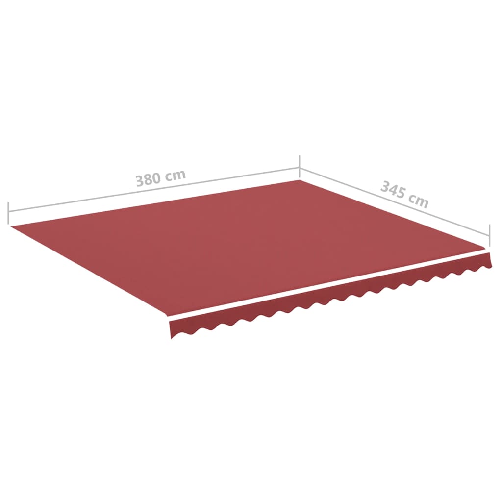 Vervangingsdoek voor luifel 4x3,5 m bordeauxrood is nu te koop bij PeponiXL, paradijselijk wonen!