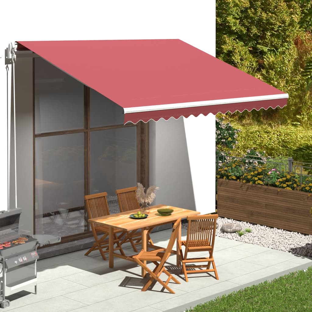 Vervangingsdoek voor luifel 4x3,5 m bordeauxrood is nu te koop bij PeponiXL, paradijselijk wonen!
