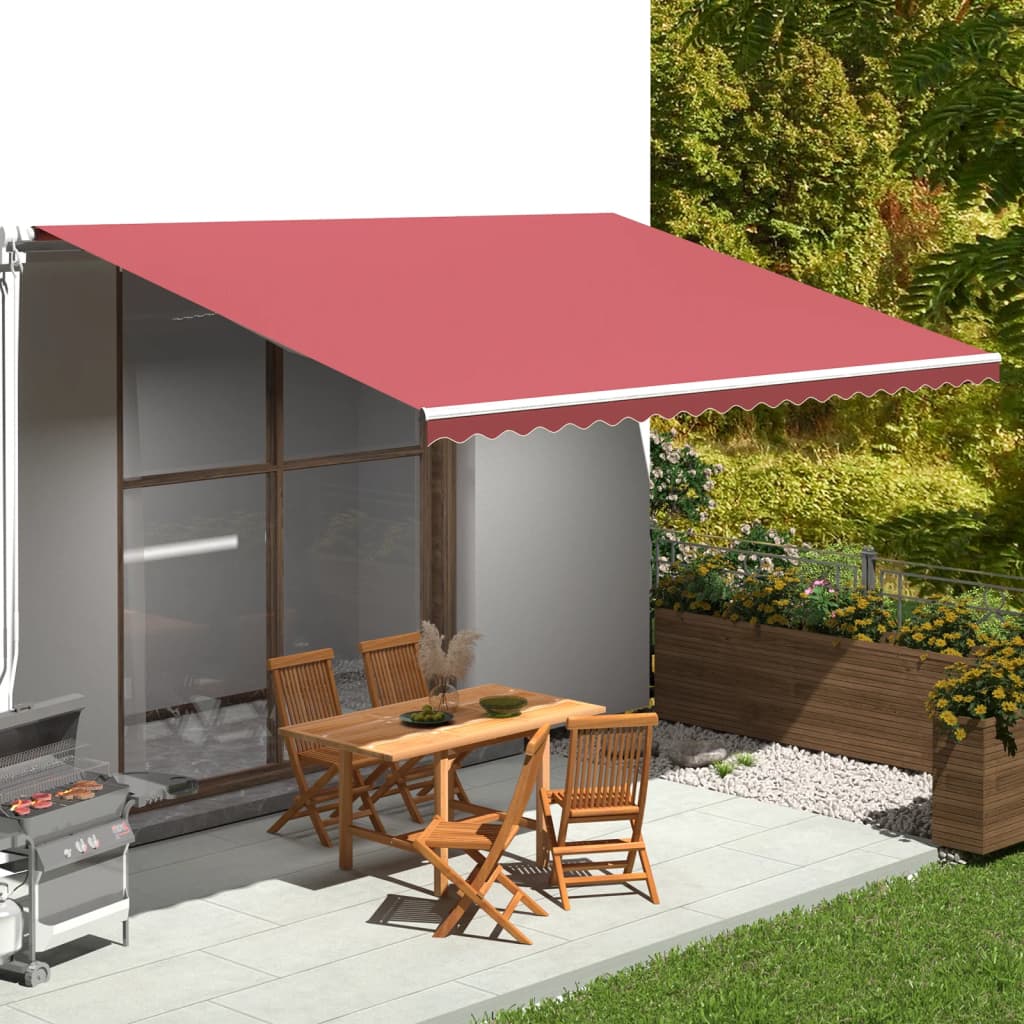Vervangingsdoek voor luifel 5x3,5 m bordeauxrood is nu te koop bij PeponiXL, paradijselijk wonen!