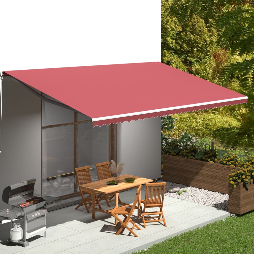 Vervangingsdoek voor luifel 6x3 m bordeauxrood is nu te koop bij PeponiXL, paradijselijk wonen!