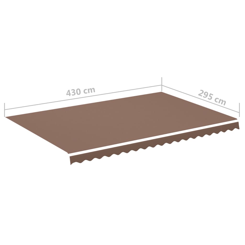 Vervangingsdoek voor luifel 4,5x3 m bruin is nu te koop bij PeponiXL, paradijselijk wonen!