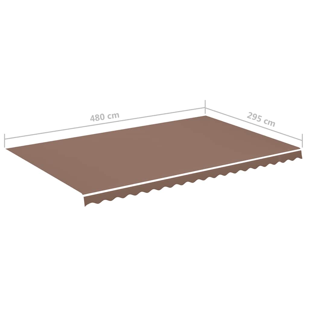 Vervangingsdoek voor luifel 5x3 m bruin is nu te koop bij PeponiXL, paradijselijk wonen!
