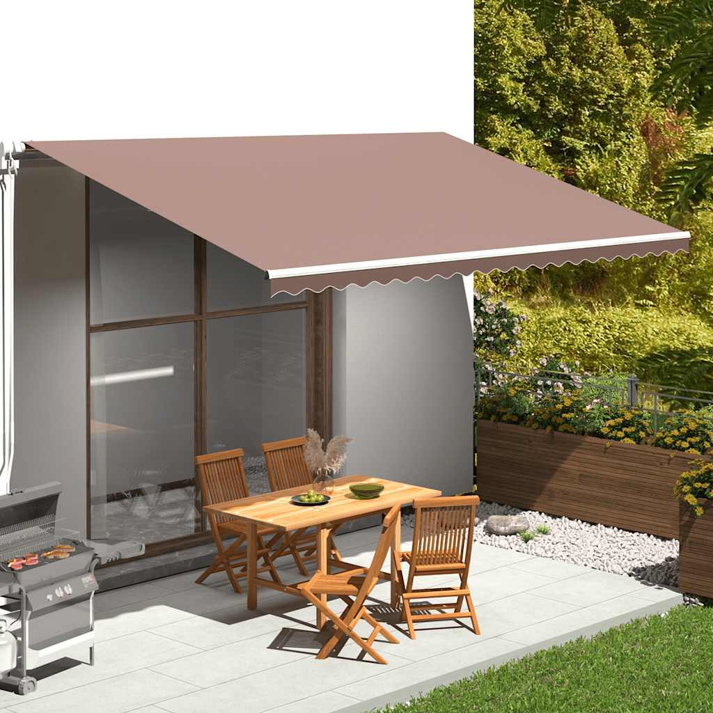 Vervangingsdoek voor luifel 5x3 m bruin is nu te koop bij PeponiXL, paradijselijk wonen!