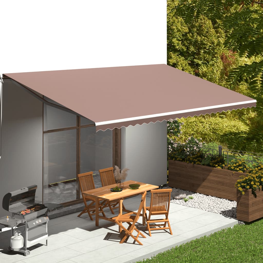 Vervangingsdoek voor luifel 6x3 m bruin is nu te koop bij PeponiXL, paradijselijk wonen!