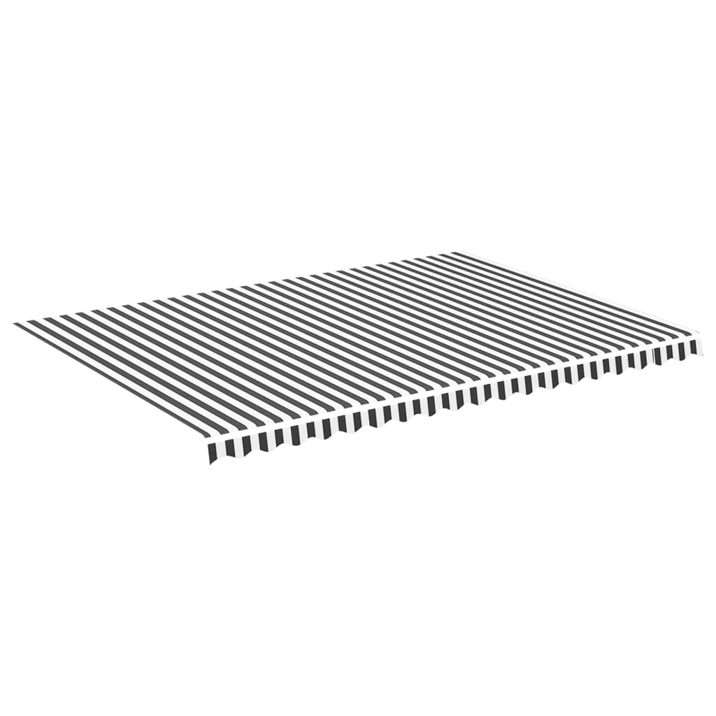 Vervangingsdoek voor luifel 5x3,5 m antracietkleurig en wit is nu te koop bij PeponiXL, paradijselijk wonen!