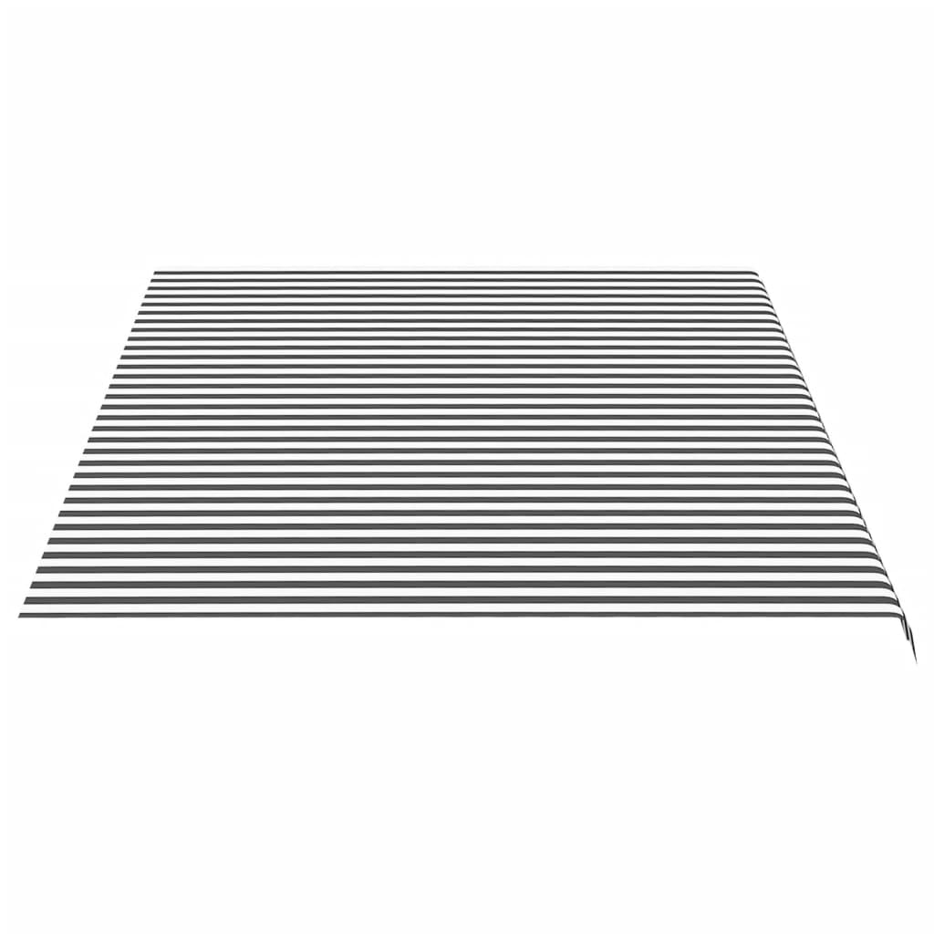 Vervangingsdoek voor luifel 5x3,5 m antracietkleurig en wit is nu te koop bij PeponiXL, paradijselijk wonen!