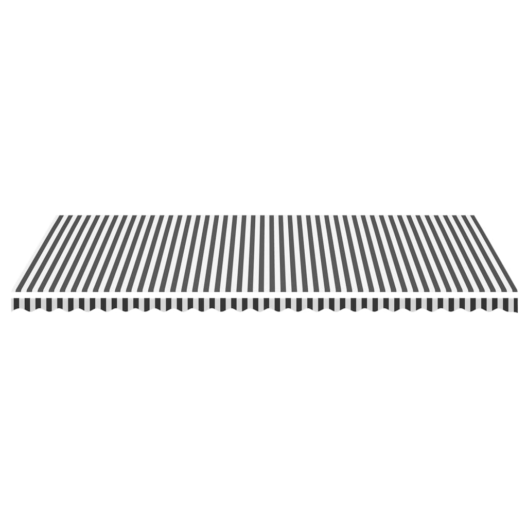 Vervangingsdoek voor luifel 6x3,5 m antracietkleurig en wit is nu te koop bij PeponiXL, paradijselijk wonen!