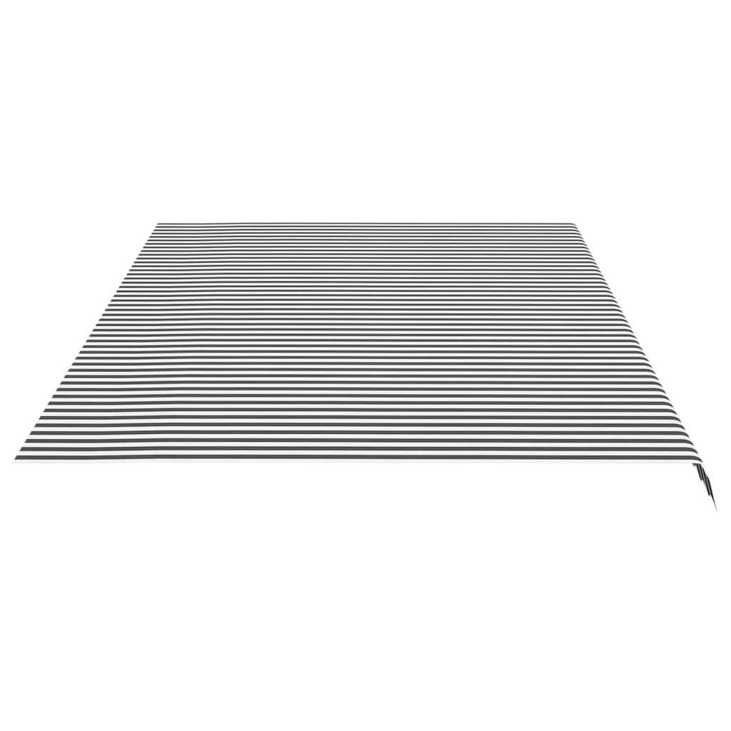 Vervangingsdoek voor luifel 6x3,5 m antracietkleurig en wit is nu te koop bij PeponiXL, paradijselijk wonen!