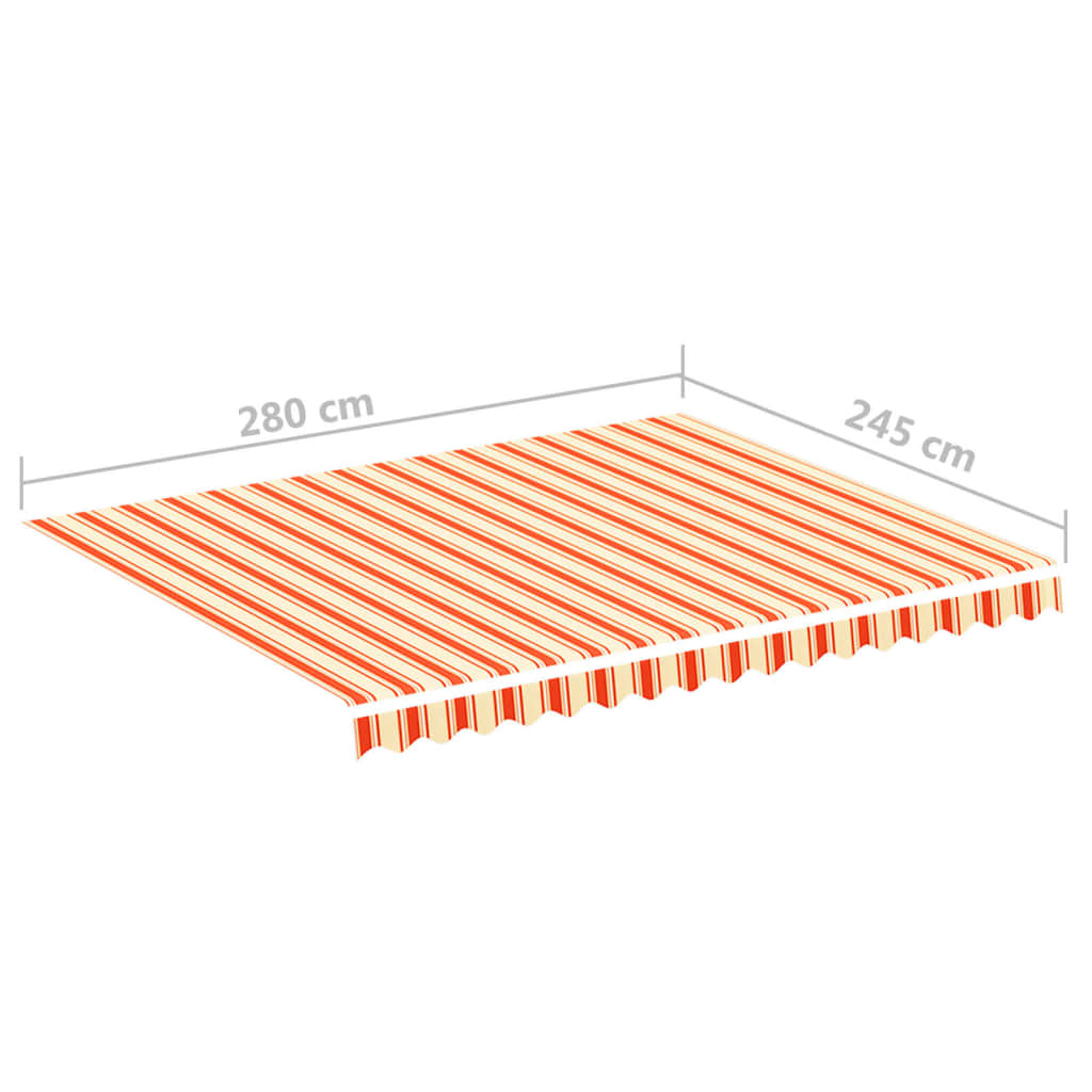 Vervangingsdoek voor luifel 3x2,5 m geel en oranje is nu te koop bij PeponiXL, paradijselijk wonen!