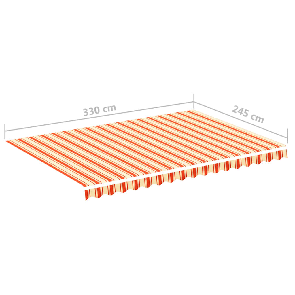 Vervangingsdoek voor luifel 3,5x2,5 m geel en oranje is nu te koop bij PeponiXL, paradijselijk wonen!