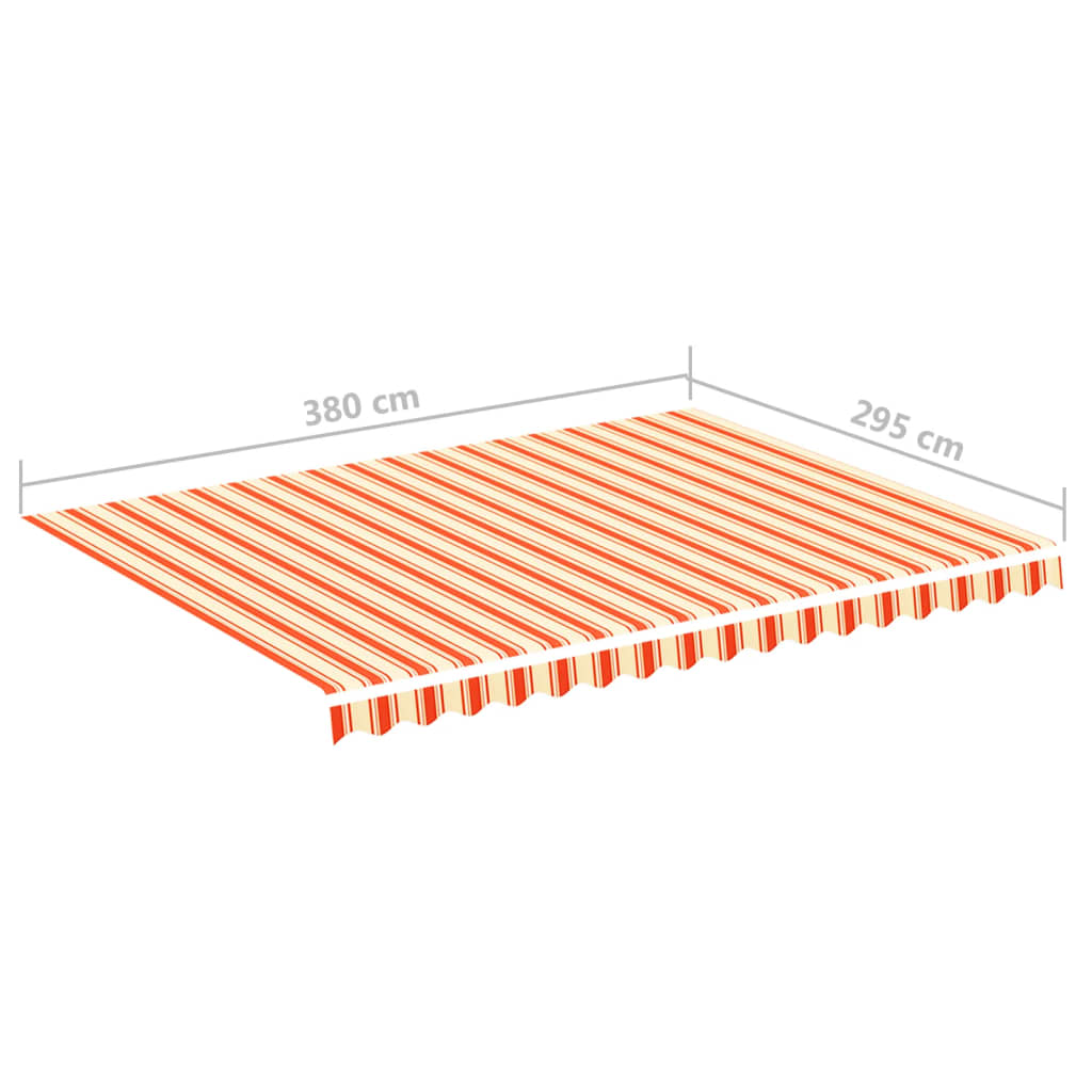 Vervangingsdoek voor luifel 4x3 m geel en oranje is nu te koop bij PeponiXL, paradijselijk wonen!