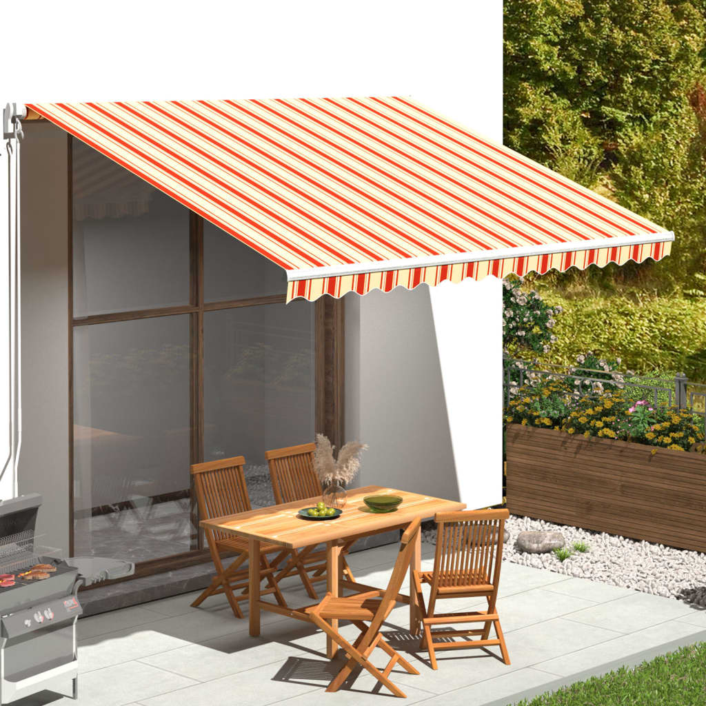Vervangingsdoek voor luifel 4x3,5 m geel en oranje is nu te koop bij PeponiXL, paradijselijk wonen!