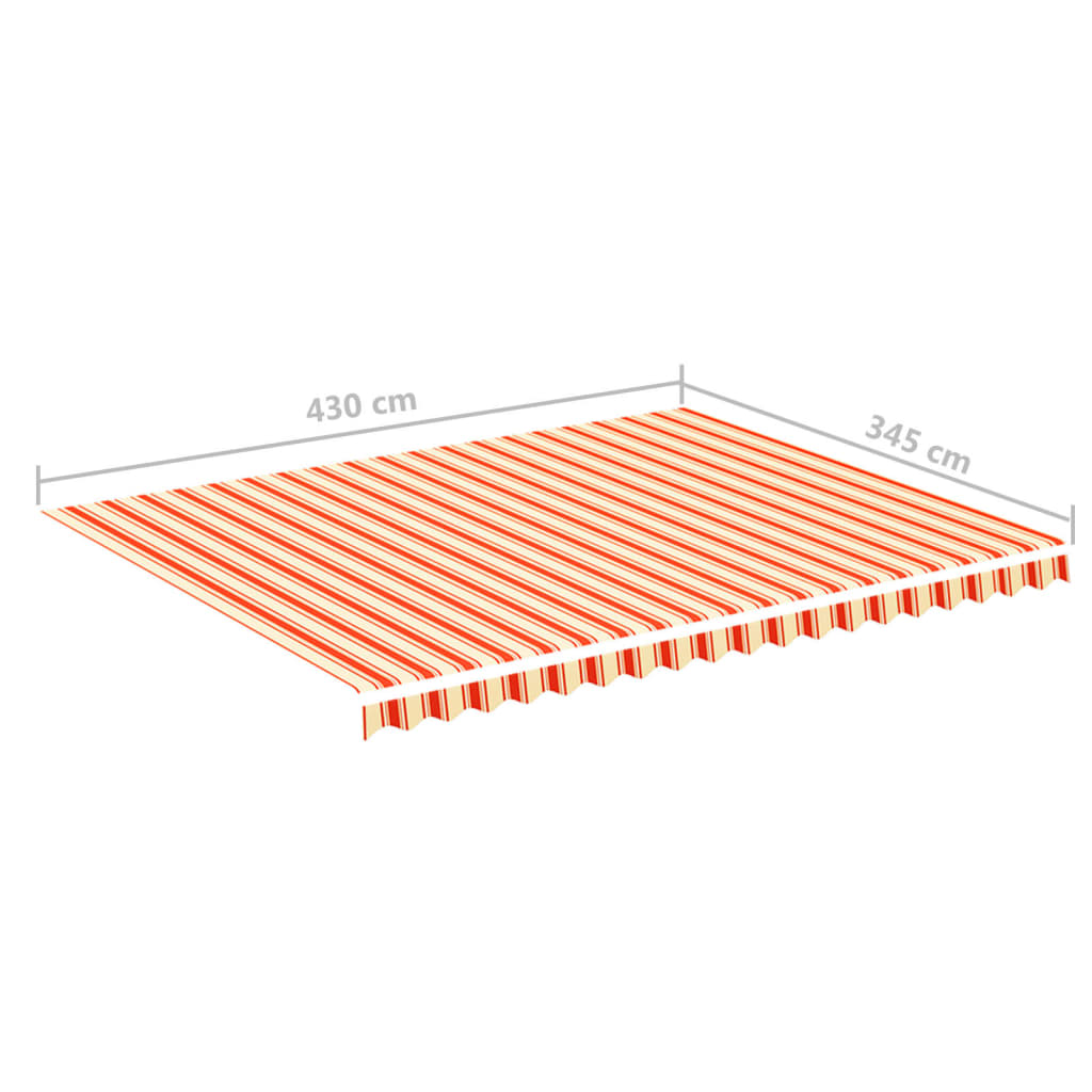 Vervangingsdoek voor luifel 4,5x3,5 m geel en oranje is nu te koop bij PeponiXL, paradijselijk wonen!