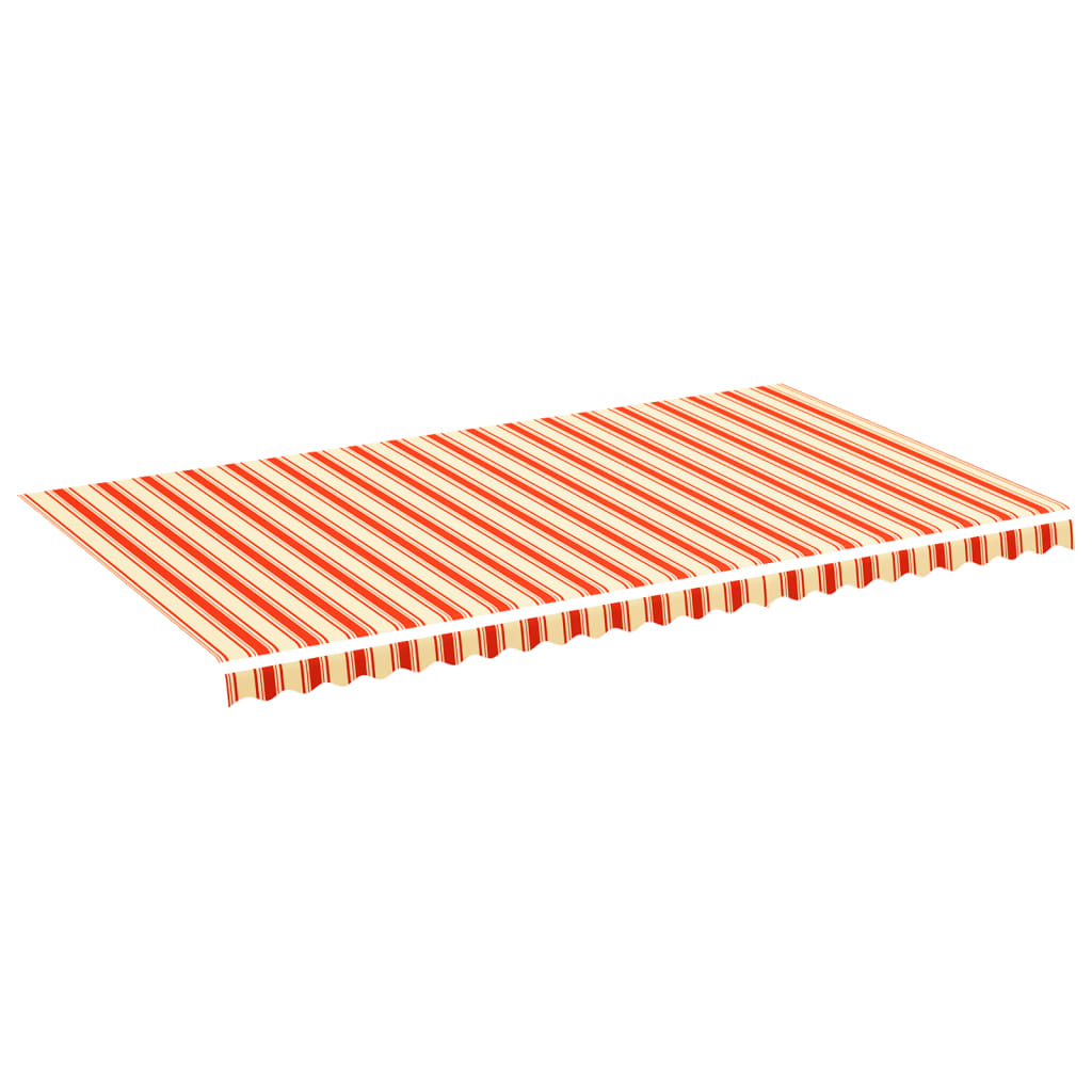 Vervangingsdoek voor luifel 6x3,5 m polyester geel en oranje