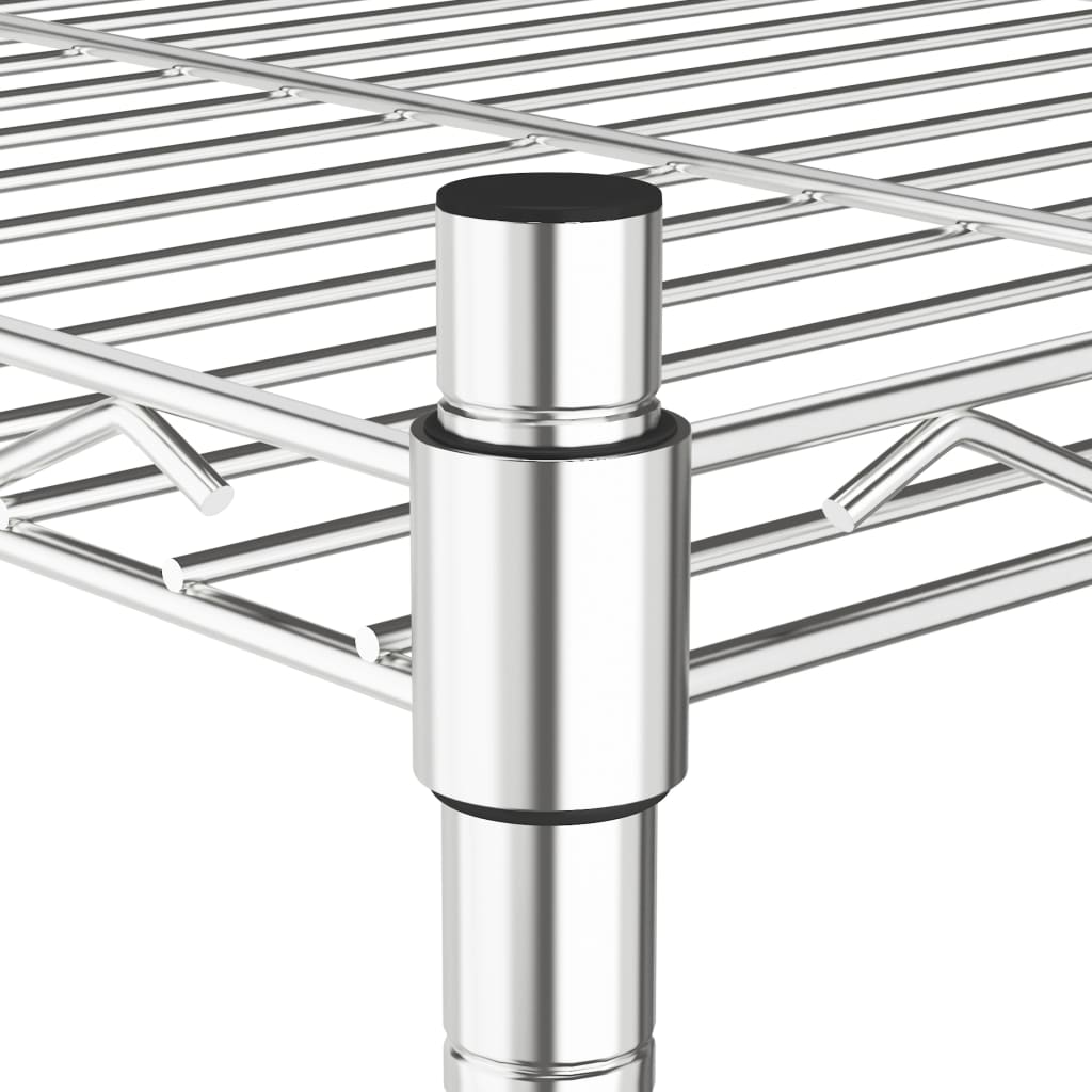 Opbergrek 5-laags 250 kg 90x35x180 cm chroomkleurig is nu te koop bij PeponiXL, paradijselijk wonen!