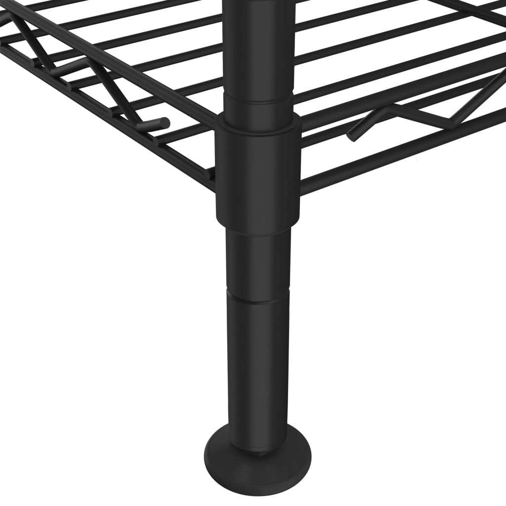 Opbergrek 5-laags 250 kg 90x35x180 cm zwart is nu te koop bij PeponiXL, paradijselijk wonen!