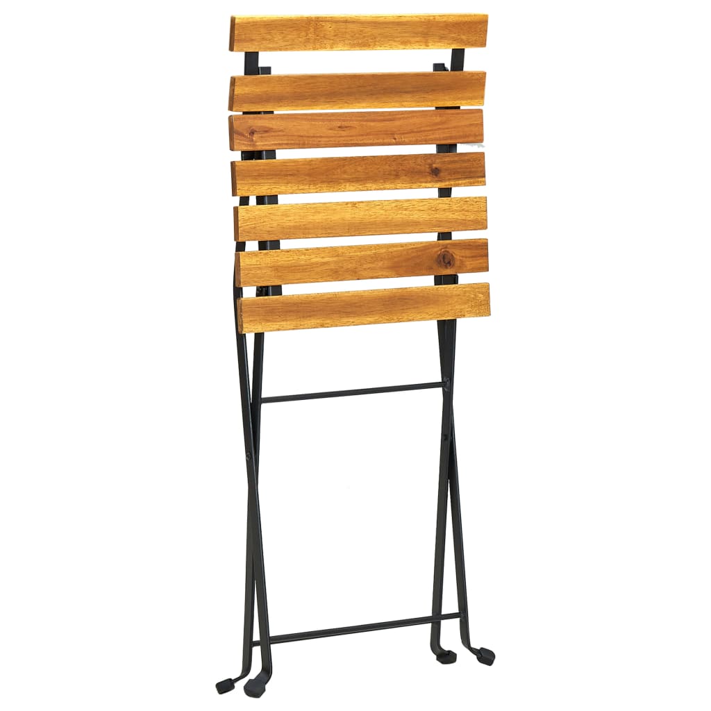 Tuinstoelen 2 st inklapbaar staal en massief acaciahout is nu te koop bij PeponiXL, paradijselijk wonen!