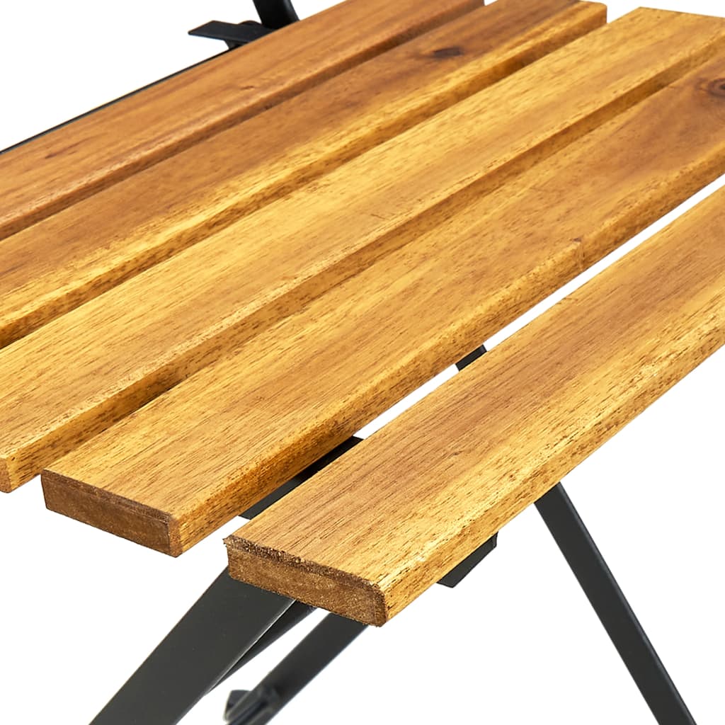 Tuinstoelen 2 st inklapbaar staal en massief acaciahout is nu te koop bij PeponiXL, paradijselijk wonen!