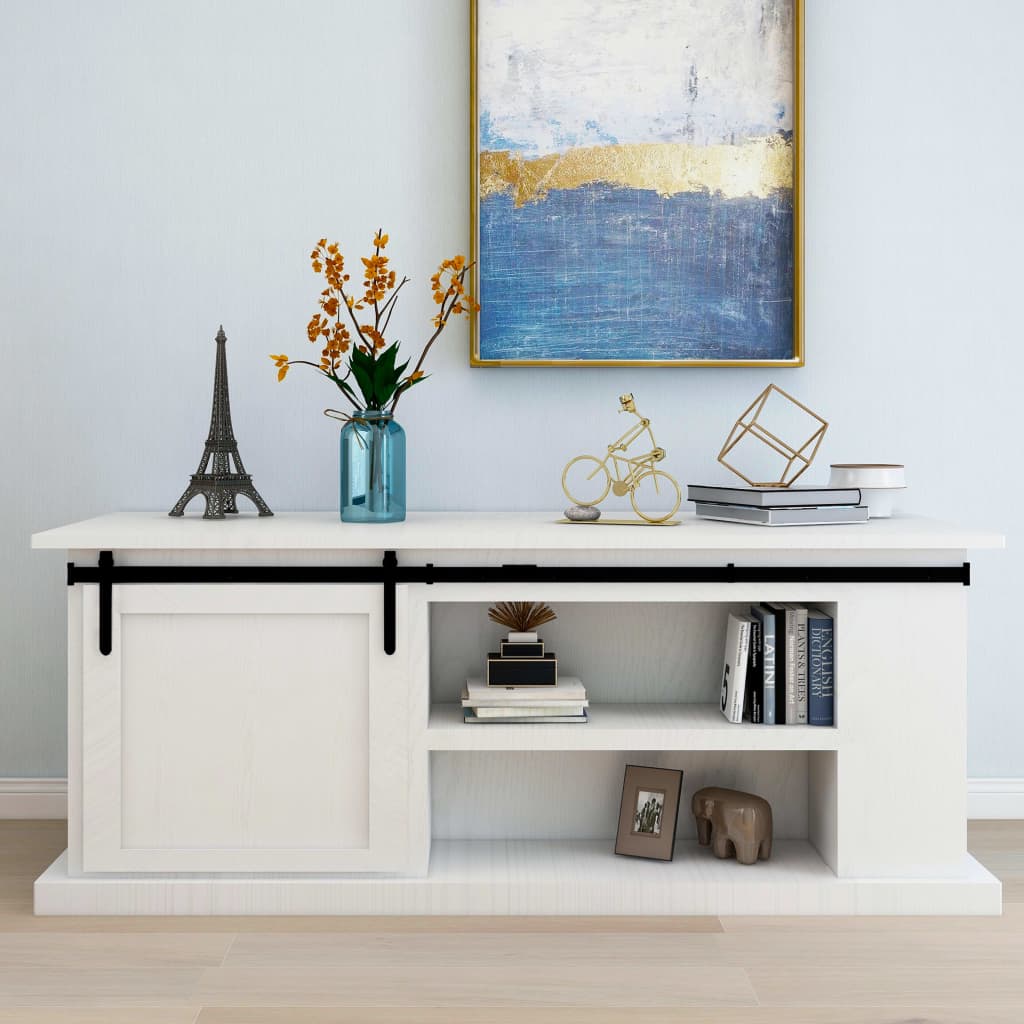 Ophangset voor minischuifdeur 183 cm koolstofstaal is nu te koop bij PeponiXL, paradijselijk wonen!