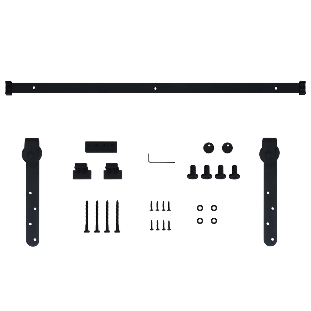 Ophangset voor minischuifdeur 122 cm koolstofstaal is nu te koop bij PeponiXL, paradijselijk wonen!