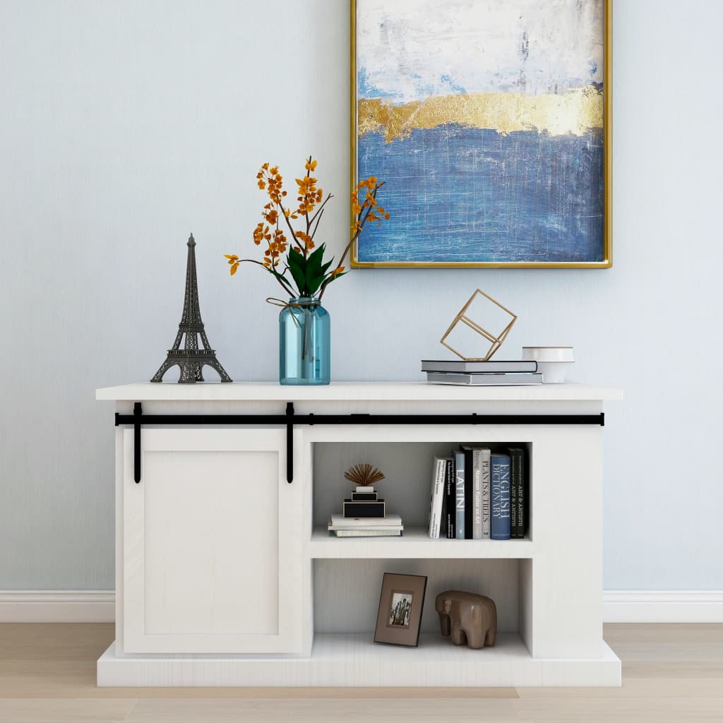 Ophangset voor minischuifdeur 122 cm koolstofstaal is nu te koop bij PeponiXL, paradijselijk wonen!
