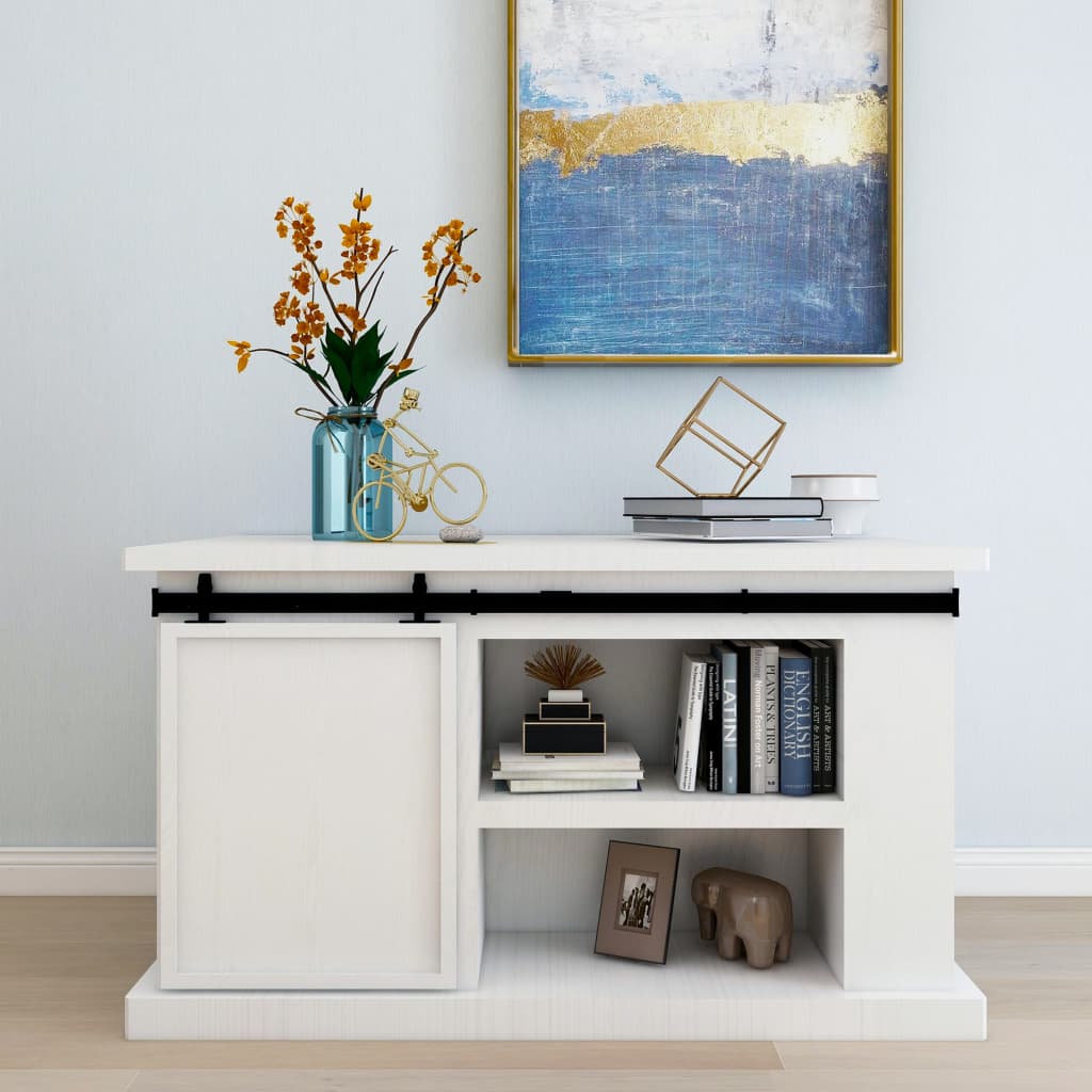 Ophangset voor minischuifdeur 122 cm koolstofstaal is nu te koop bij PeponiXL, paradijselijk wonen!