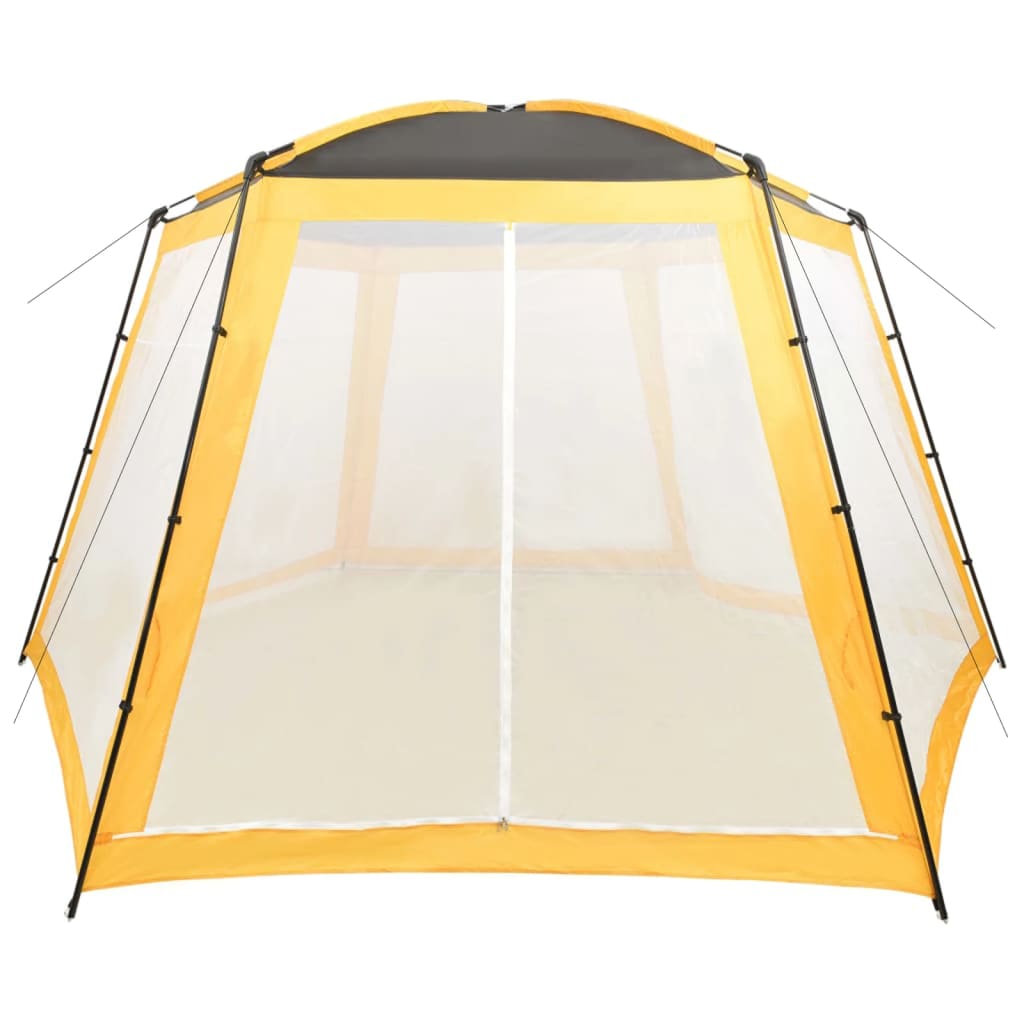 Zwembadtent 500x433x250 cm stof geel is nu te koop bij PeponiXL, paradijselijk wonen!
