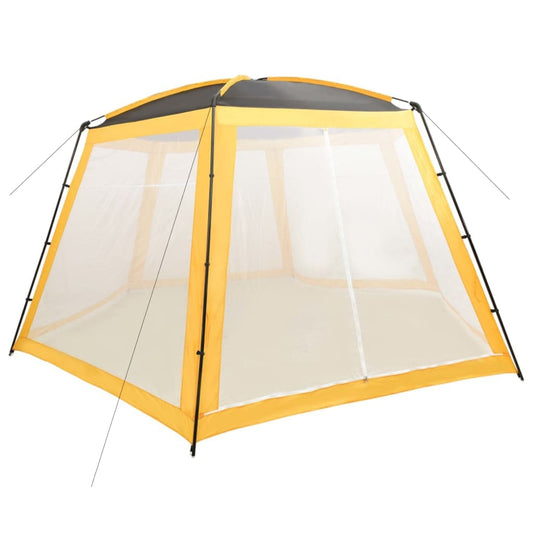 Zwembadtent 590x520x250 cm stof geel is nu te koop bij PeponiXL, paradijselijk wonen!