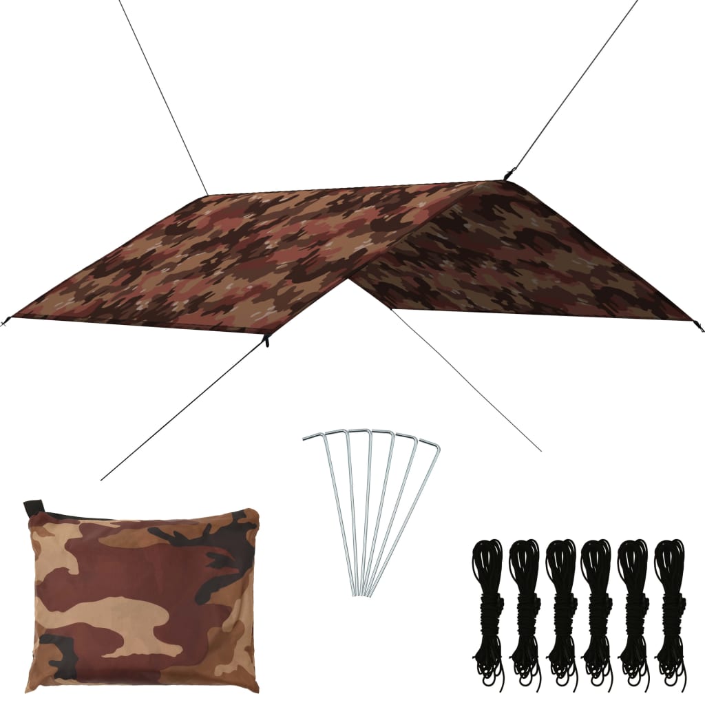 Afdekzeil 4x4 m camouflage is nu te koop bij PeponiXL, paradijselijk wonen!