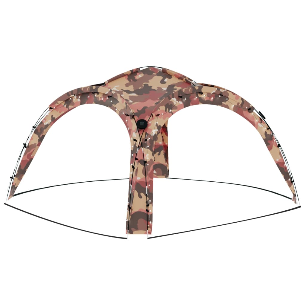 Partytent met LED en 4 zijwanden 3,6x3,6x2,3 m camouflage is nu te koop bij PeponiXL, paradijselijk wonen!
