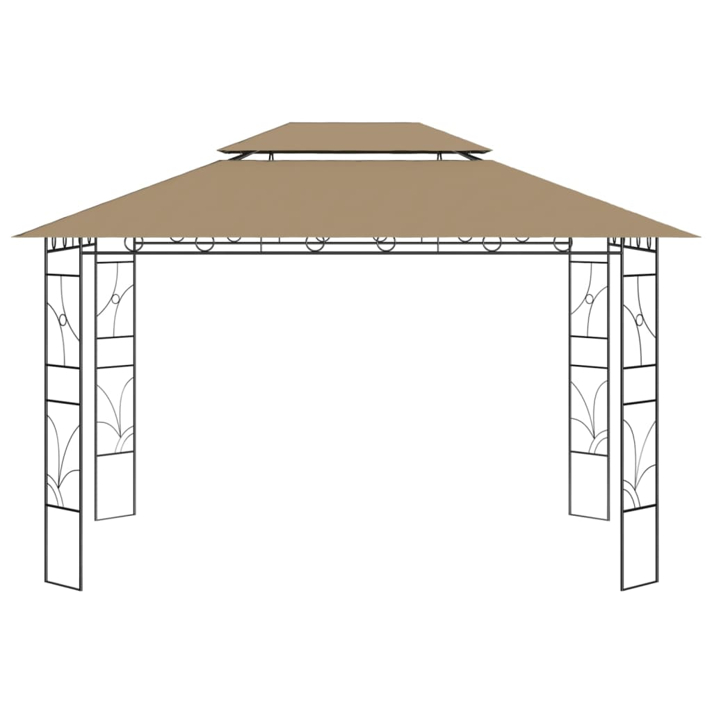 Prieel 160 g/m² 4x3x2,7 m taupe is nu te koop bij PeponiXL, paradijselijk wonen!