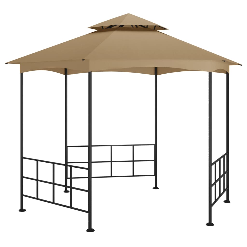 Prieel met zijwanden 3,1x2,7 m taupe is nu te koop bij PeponiXL, paradijselijk wonen!