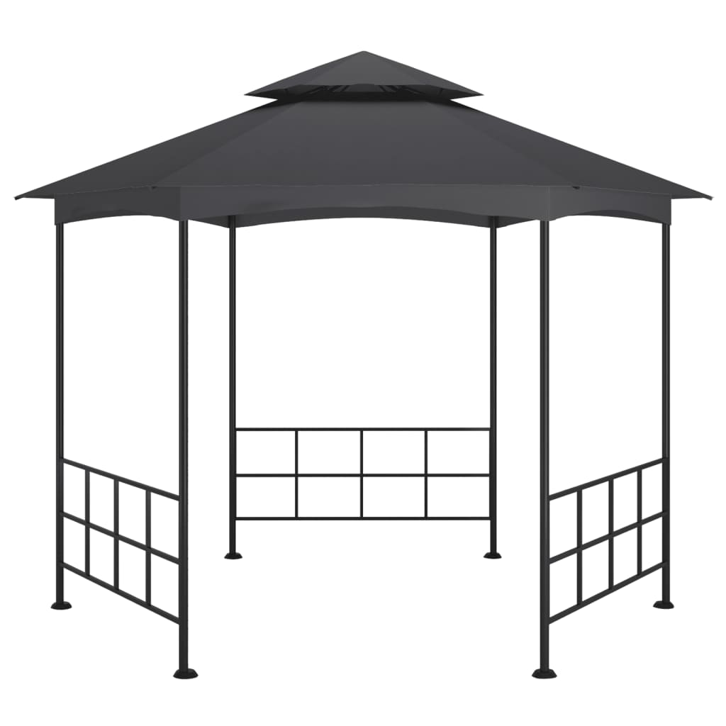 Prieel met zijwanden 3,1x2,7 m antracietkleurig is nu te koop bij PeponiXL, paradijselijk wonen!