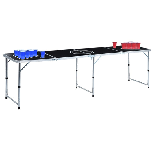 Bierpongtafel met bekers en ballen inklapbaar 240 cm is nu te koop bij PeponiXL, paradijselijk wonen!