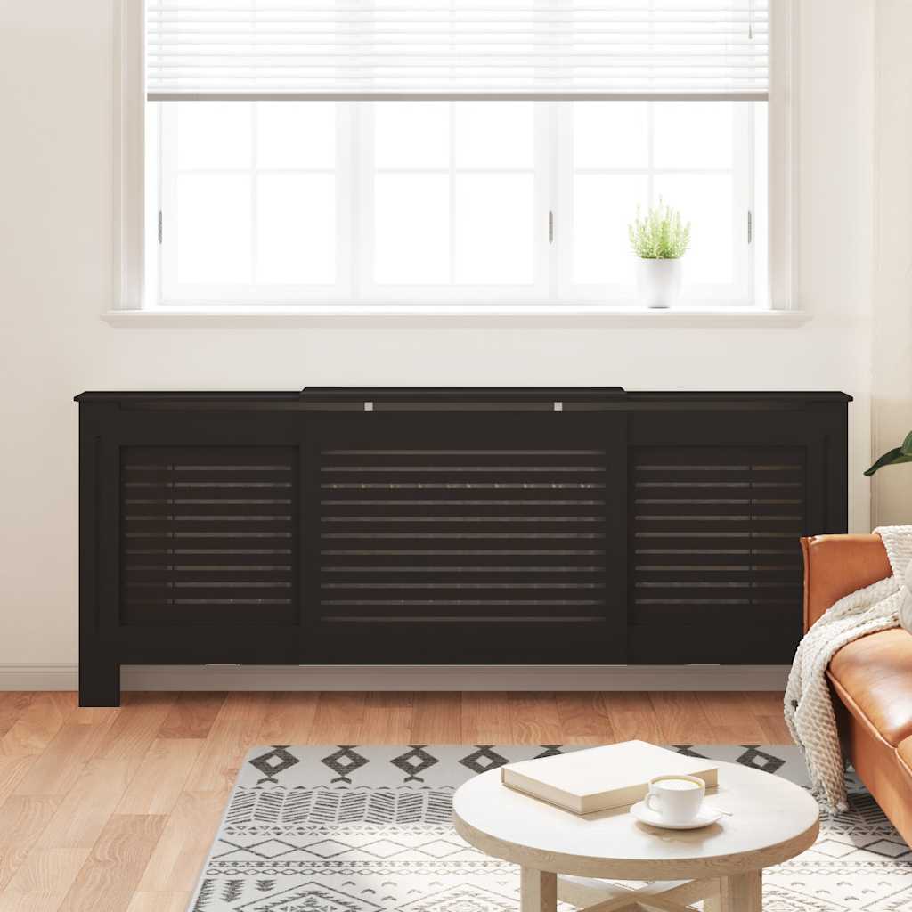 Radiatorombouw 205 cm MDF zwart is nu te koop bij PeponiXL, paradijselijk wonen!