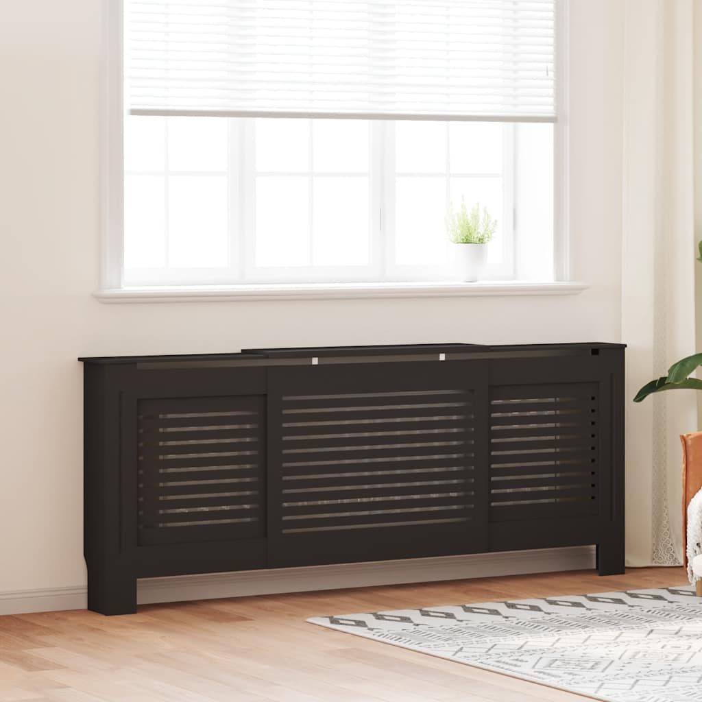 Radiatorombouw 205 cm MDF zwart is nu te koop bij PeponiXL, paradijselijk wonen!