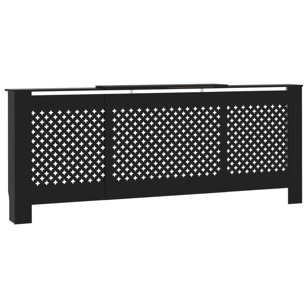 Radiatorombouw 205 cm MDF zwart is nu te koop bij PeponiXL, paradijselijk wonen!