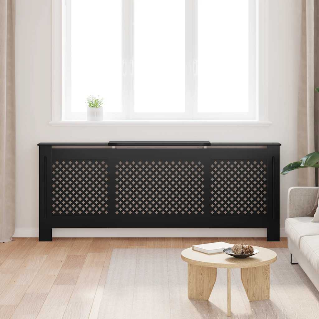 Radiatorombouw 205 cm MDF zwart is nu te koop bij PeponiXL, paradijselijk wonen!