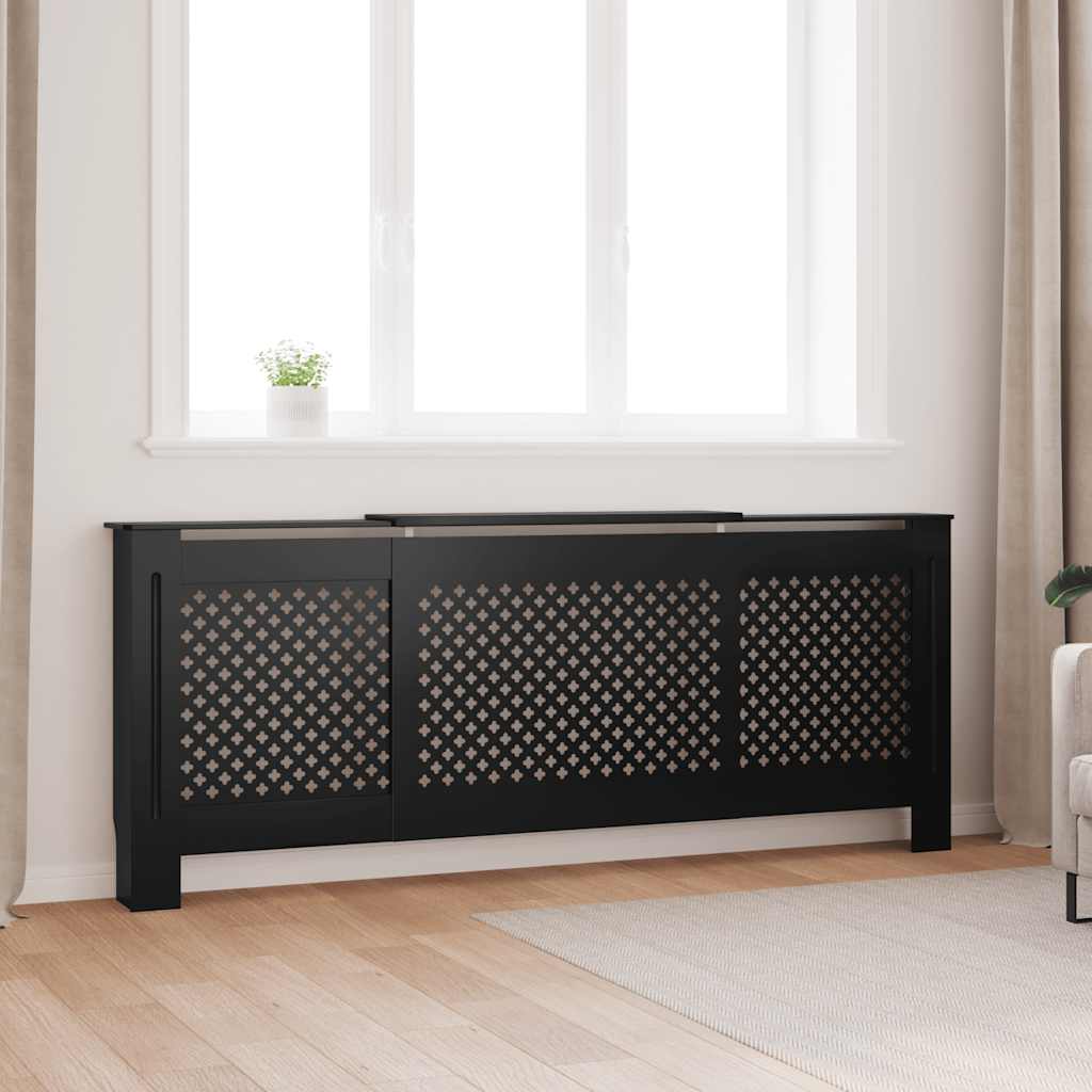 Radiatorombouw 205 cm MDF zwart is nu te koop bij PeponiXL, paradijselijk wonen!