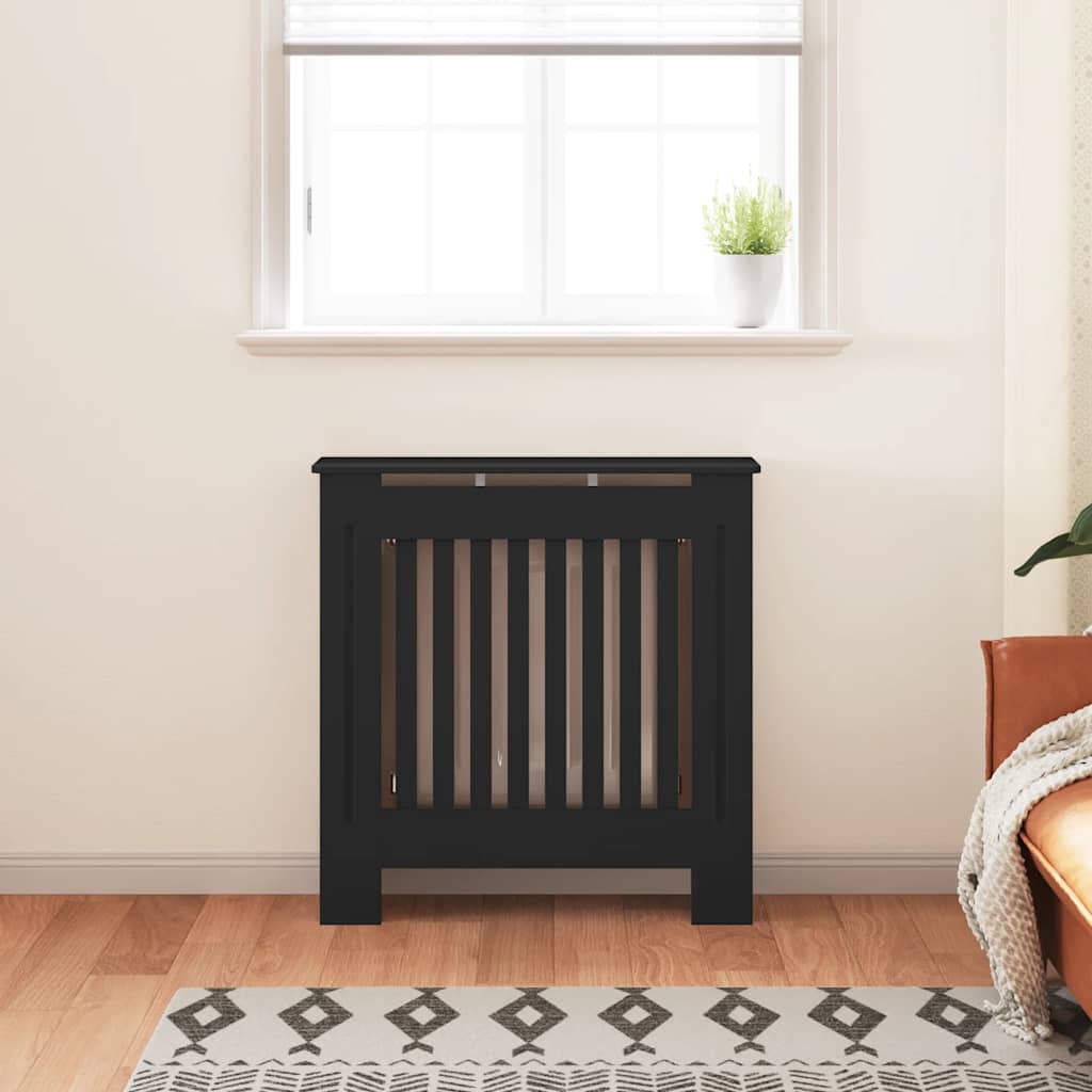 Radiatorombouw 78 cm bewerkt hout zwart is nu te koop bij PeponiXL, paradijselijk wonen!