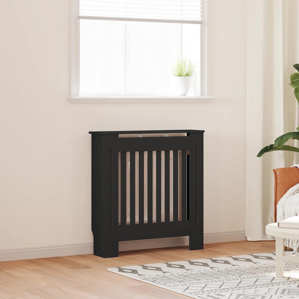 Radiatorombouw 78 cm bewerkt hout zwart is nu te koop bij PeponiXL, paradijselijk wonen!