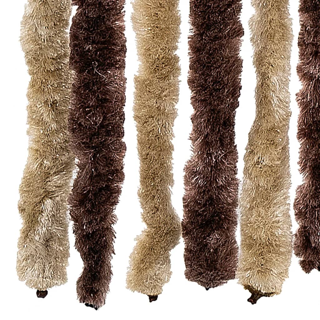 Vliegengordijn 56x200 cm chenille beige en lichtbruin is nu te koop bij PeponiXL, paradijselijk wonen!