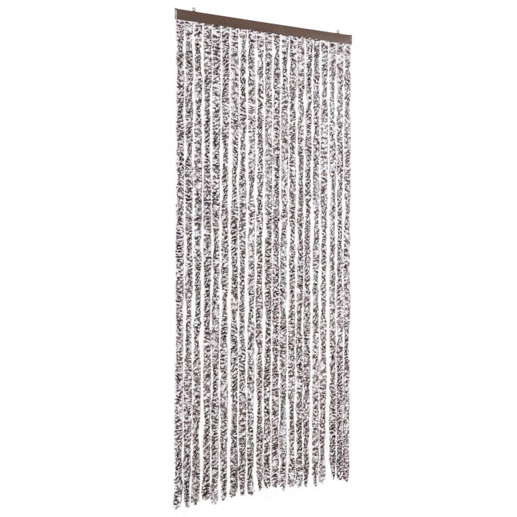 Vliegengordijn 90x200 cm chenille bruin en beige is nu te koop bij PeponiXL, paradijselijk wonen!